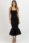 ANNELISE MIXED MEDIA DRESS