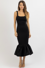 ANNELISE MIXED MEDIA DRESS