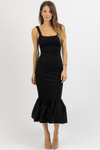 ANNELISE MIXED MEDIA DRESS