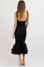 ANNELISE MIXED MEDIA DRESS