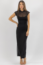 MAYA MESH MAXI DRESS