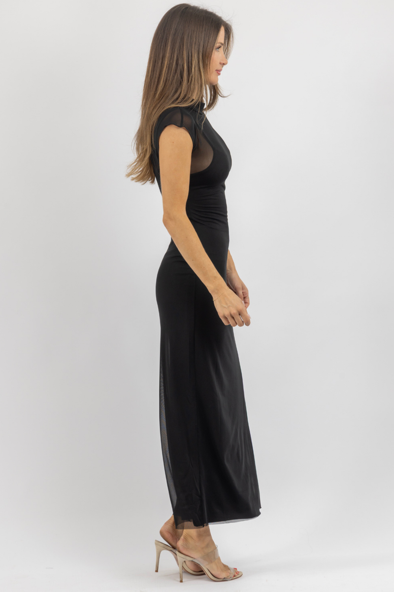 MAYA MESH MAXI DRESS