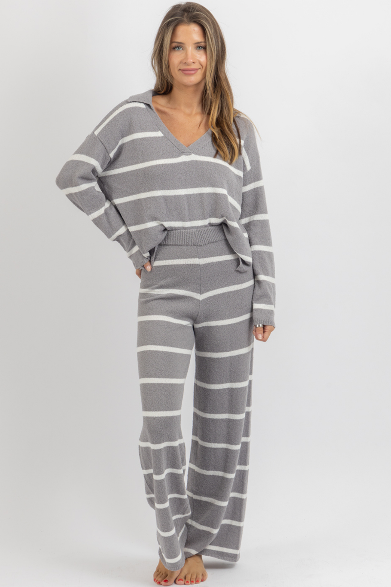 MIA STRIPED PANT SET