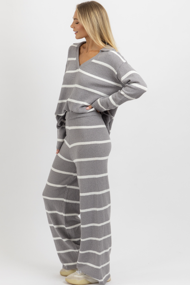 MIA STRIPED PANT SET