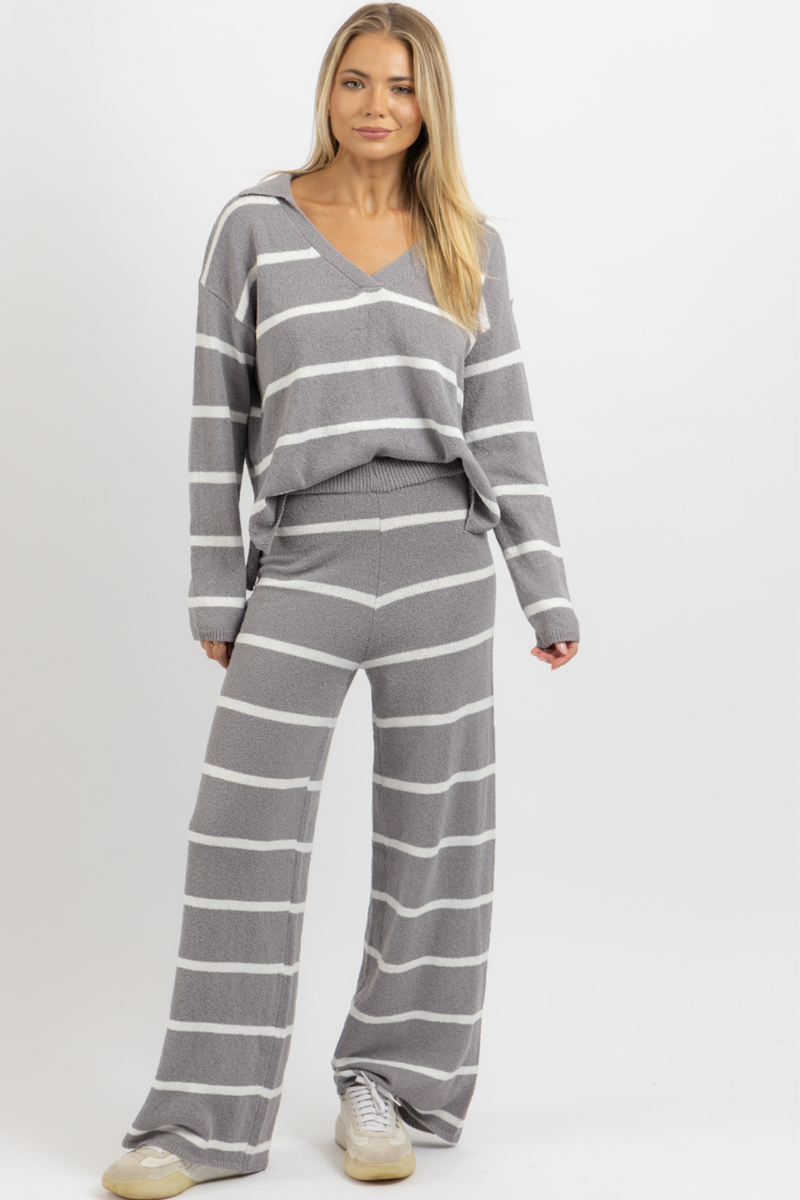 MIA STRIPED PANT SET