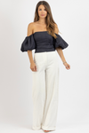 MIDNIGHT STATEMENT SLEEVE TOP