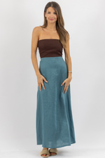 MILANO BLUE LINEN DRESS