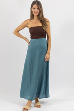 MILANO BLUE LINEN DRESS