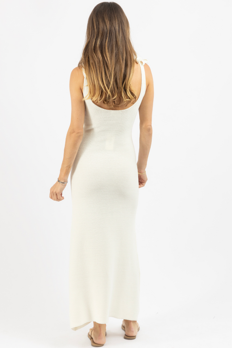 MISHA CREAM KNIT DRESS