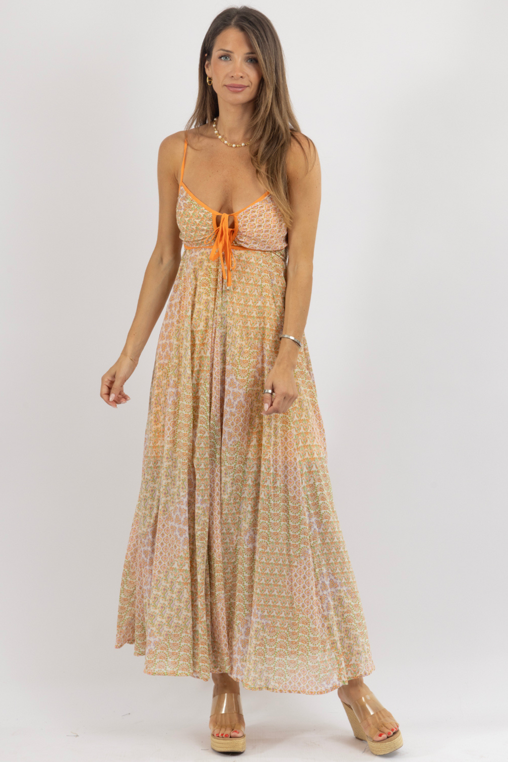 KIMA MIX MAXI DRESS