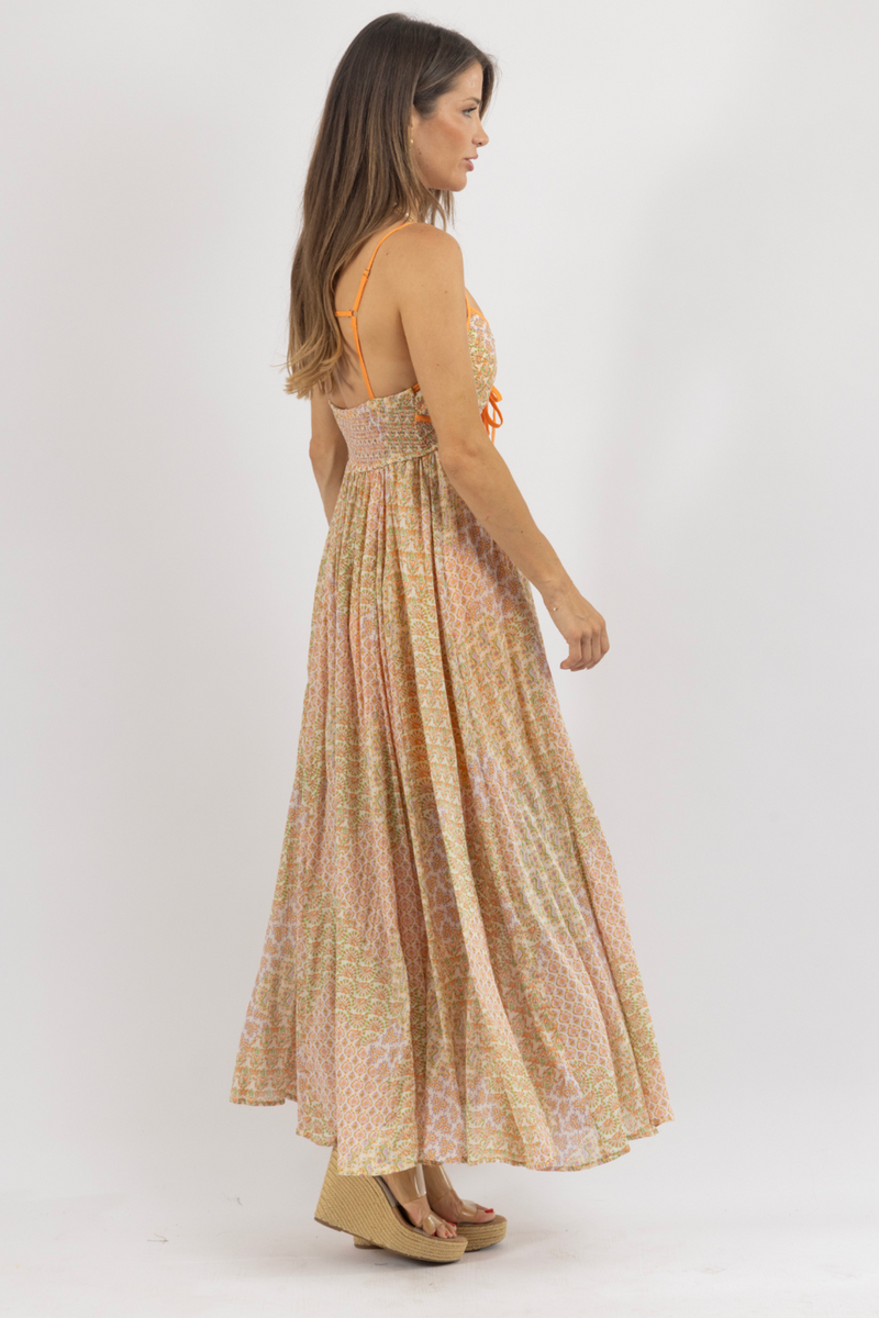 KIMA MIX MAXI DRESS