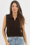 MOCHA SWEATER VEST