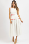 MONA TRIM MIDI DRESS