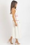 MONA TRIM MIDI DRESS