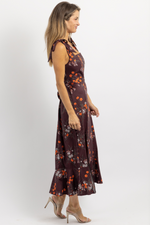 MOON BAY TIE STRAP MIDI DRESS