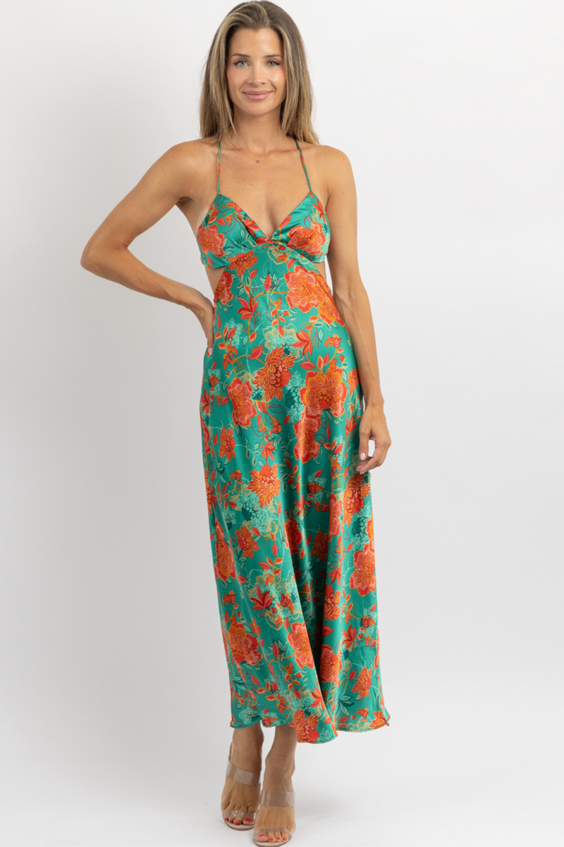 JAO JADE TIE BACK DRESS