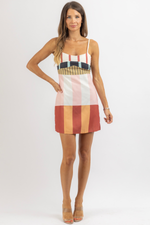 SANTO STRIPE MINI DRESS