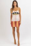 SANTO STRIPE MINI DRESS