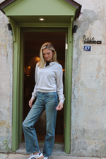 NANCY ECRU KNIT TOP