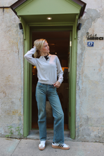 NANCY ECRU KNIT TOP