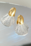 GISELLE SILVER SHELL EARRING