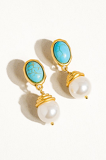 NADIA TURQUOISE DROP EARRING *BACK IN STOCK*