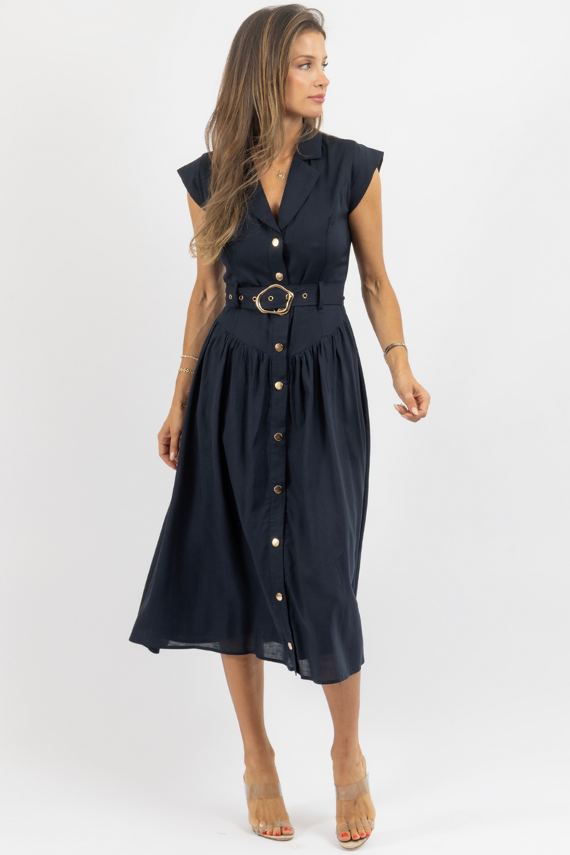 CARVER BELTED DRESS