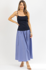 KIT PINSTRIPE MAXI DRESS