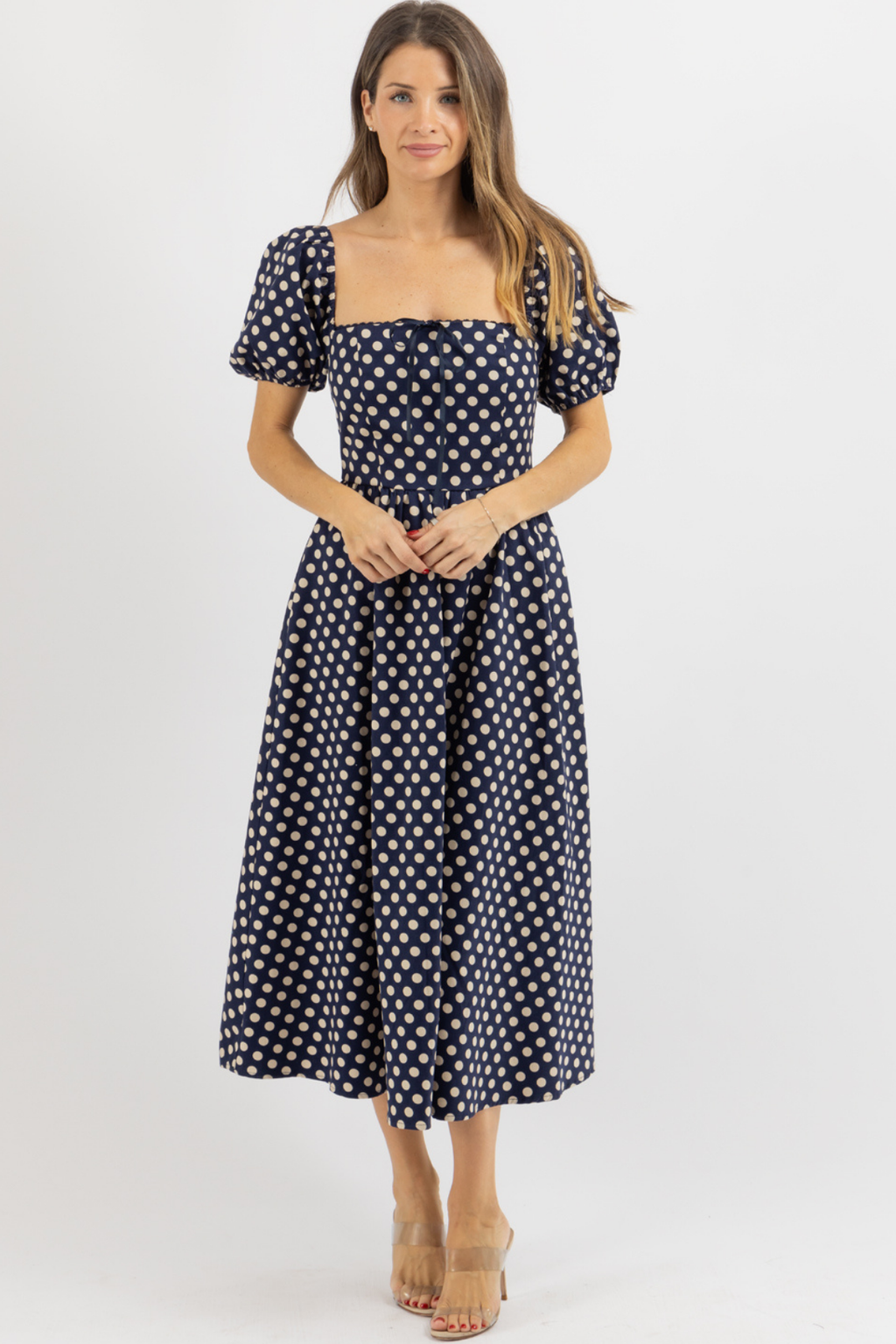 ANNIE DOTTED MAXI DRESS