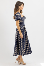 ANNIE DOTTED MAXI DRESS