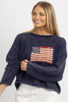 USA NAVY KNIT SWEATER