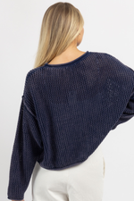 USA NAVY KNIT SWEATER