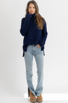 BELLA NAVY RELAXED SWEATER