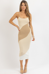 KHAI BEIGE KNIT DRESS