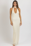 NIKOS CREAM KNIT DRESS