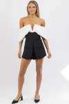 NOIR CONTRAST ROMPER