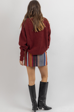 NOLITA STRIPED MINI SKIRT