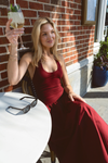 ODETTE WINE DRESS