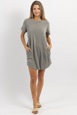 OLIVE SHIFT + SHOUT MINI DRESS *RESTOCK COMING SOON*