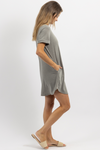 OLIVE SHIFT + SHOUT MINI DRESS *RESTOCK COMING SOON*