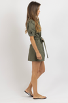 ERIKA OLIVE MINI DRESS