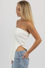 THE OLIVIA WHITE TUBE TOP