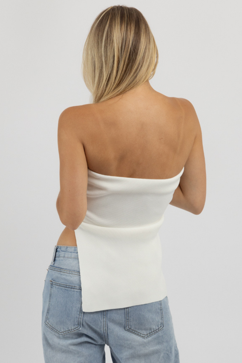 THE OLIVIA WHITE TUBE TOP