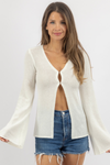 OLLIE WHITE KNIT TOP
