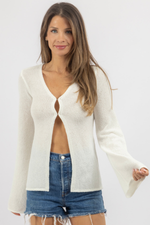 OLLIE WHITE KNIT TOP