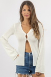 OLLIE WHITE KNIT TOP