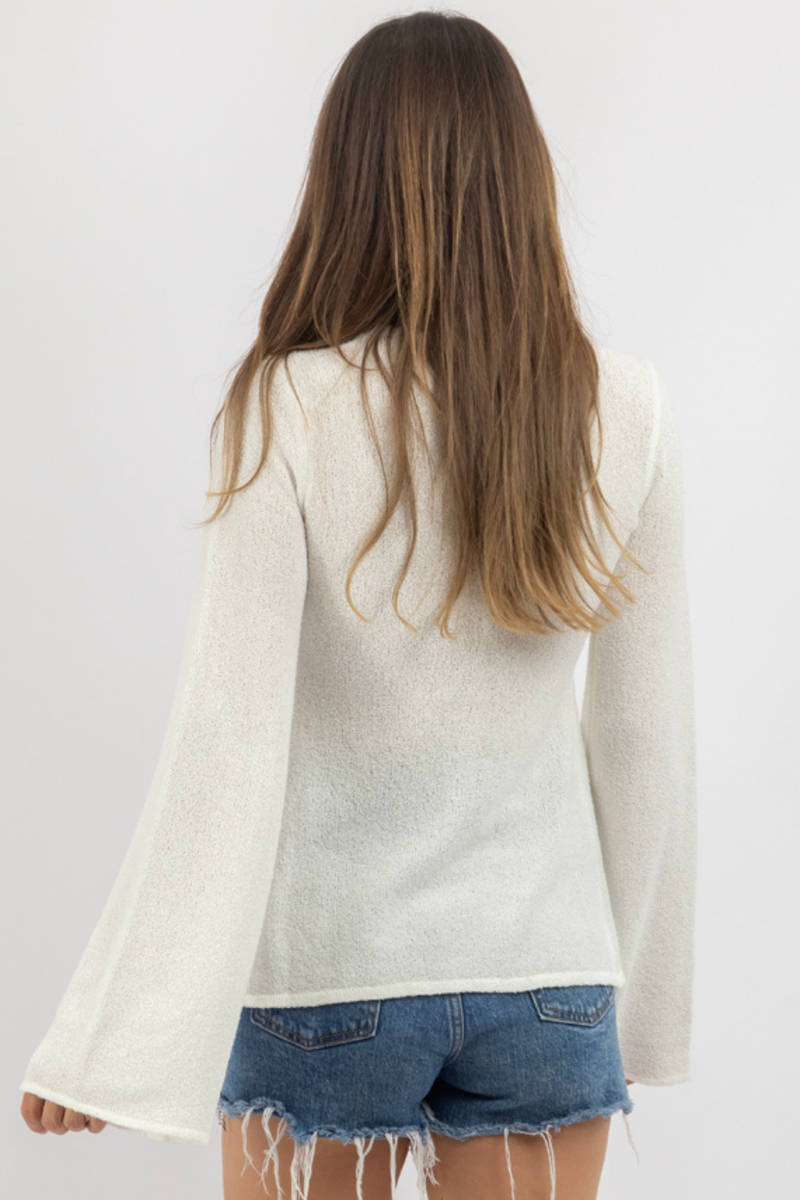 OLLIE WHITE KNIT TOP