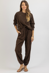 ON AIR BROWN CORDUROY SET