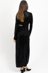 ON THE FRITZ SEQUIN MOCKNECK MAXI DRESS