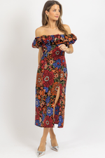 PALOMA MULTICOLOR MIDI DRESS